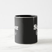 Sober Vibes - Geschenk der Motivierend Sobriety Er Zweifarbige Tasse (Mittel)
