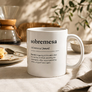 Sobremesa Definition Spanische Wörter Vokabular Kaffeetasse