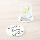 Sobriety 12 Stufen Erholung Angebot Geschenk saube Getränkeuntersetzer (Seite)