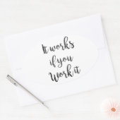 Sobriety 12 Stufen Erholung Angebot Geschenk saube Ovaler Aufkleber (Umschlag)