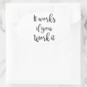 Sobriety 12 Stufen Erholung Angebot Geschenk saube Ovaler Aufkleber (Tasche)