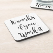 Sobriety 12 Stufen Erholung Angebot Geschenk saube Untersetzer (Linke Seite)