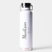 Sobriety Affirmation Individuelle Name und nüchter Trinkflasche (Rückseite)