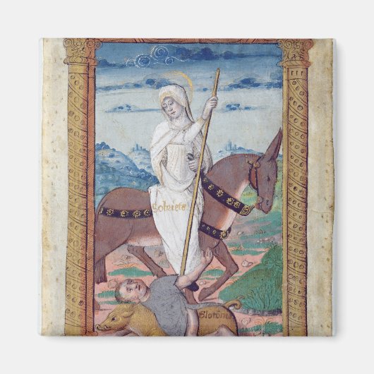 Sobriety against Gluttony Magnet (Vorne)