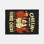 Sobriety Anniversary Recovery Funny Sober Chicks Fleecedecke (Vorderseite (Horizontal))