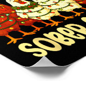 Sobriety Anniversary Recovery Funny Sober Chicks Poster (Ecke)