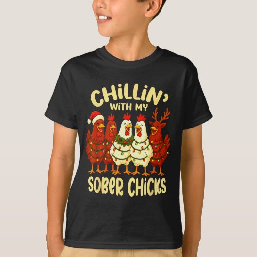 Sobriety Anniversary Recovery Funny Sober Chicks T-Shirt (Vorderseite)