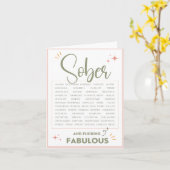 Sobriety Birthday Card Karte (Gelbe Blume)