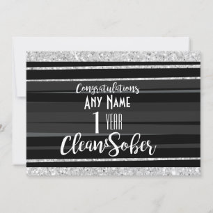 Sobriety card personalisiert 12 Stufen Erholung OM Karte