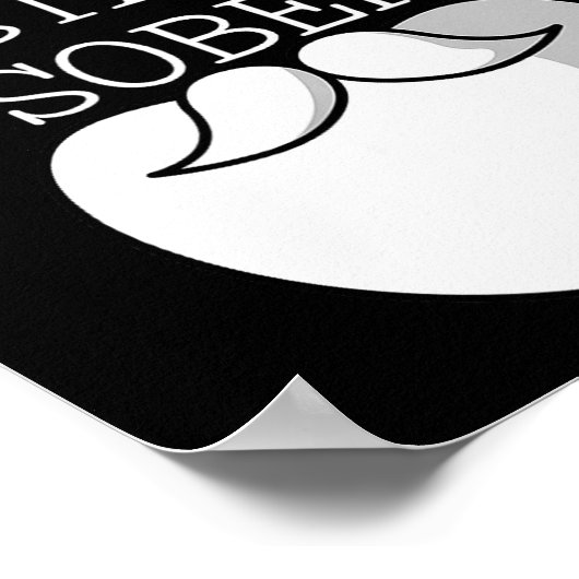 Sobriety Celebration Soberversary Christmas Stay S Poster (Ecke)