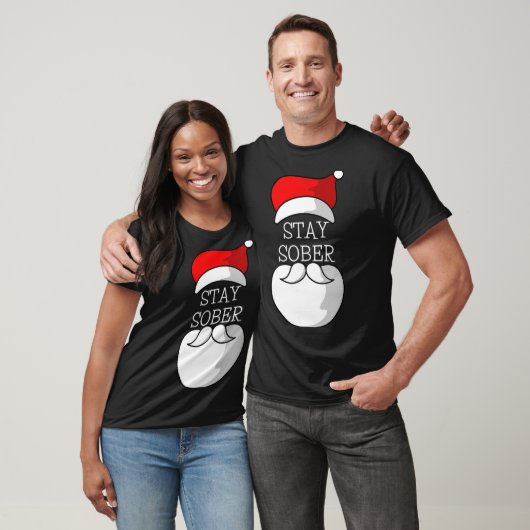 Sobriety Celebration Soberversary Christmas Stay S T-Shirt (Unisex)