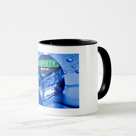 Sobriety eine Art Kunst. Tasse (VorderseiteRechts)