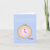 Sobriety Förderung Needlepoint Leinwand Karte (Vorderseite)