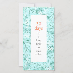 Sobriety Geburtstag Eine lange Zeit, nüchtern zu s Karte