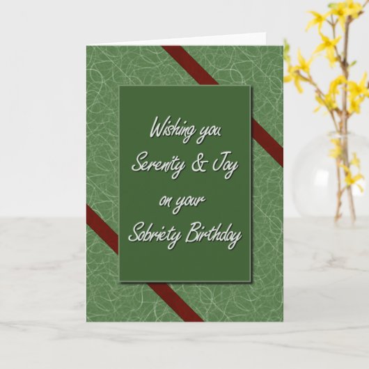 Sobriety Geburtstag Karte (Gelbe Blume)