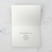 Sobriety Geburtstagsjubiläum Tulips Karte (Innenseite)