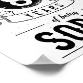 Sobriety Geschenk Erholung Jahrestag 8 Jahre nücht Poster (Ecke)