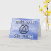 SOBRIETY IST ALLES, WAS nüchterne Erholung-Karte Karte (Gelbe Blume)