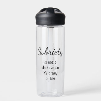 Sobriety ist ein Weg, um personalisierbare Name Da Trinkflasche