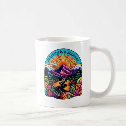 Sobriety ist eine Reise Kaffeetasse (Rechts)