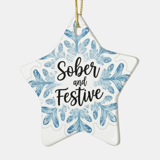 Sobriety Keramik Ornament (Links)