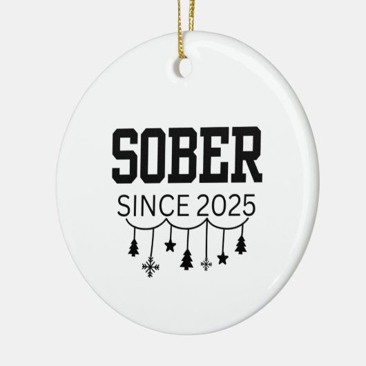 Sobriety Keramik Ornament (Links)