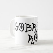 Sobriety Rocks Kaffeetasse (Vorderseite Links)