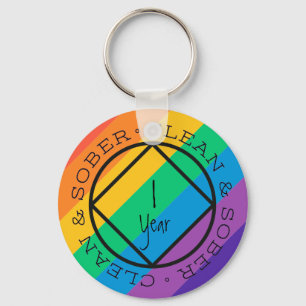 Sobriety Schlüsselanhänger Custom Personalisiert