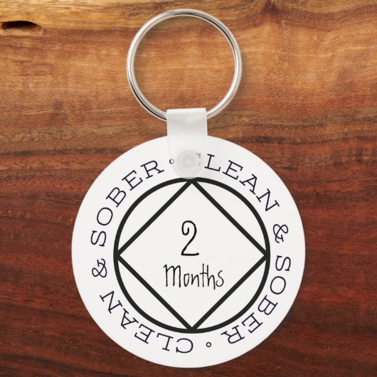 Sobriety Schlüsselanhänger Custom Personalisiert K (Vorderseite)