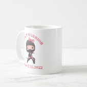 Sobriety Seit Datum, nüchtern Krieger Kaffeetasse (Vorderseite Links)