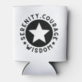 Sobriety Serenity Courage Weisheit Individuelle Na Dosenkühler (Vorderseite)