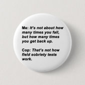 Sobriety Test Button (Vorderseite)