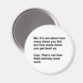 Sobriety Test Magnet (Vorderseite/Rückseite)