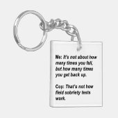 Sobriety Test Schlüsselanhänger (Vorderseite links)