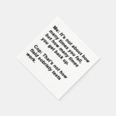 Sobriety Test Serviette (Ecke)