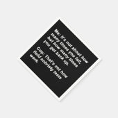 Sobriety Test Serviette (Ecke)