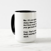 Sobriety Test Tasse (Vorderseite Links)