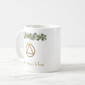 Sobriety Weihnachtsname Tasse (Vorderseite Links)