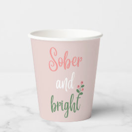 Sobrify Christmas Party Pink Paper Cups Pappbecher