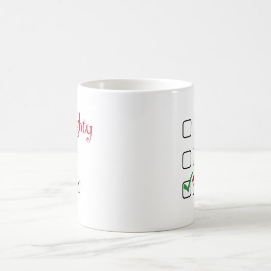 Sobrities Christmas Tasse, Naughty - Nice - Sober Kaffeetasse (Mittel)