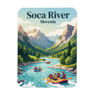 Soča-Fluss Slowenien Magnet