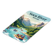 Soča-Fluss Slowenien Magnet (Linke Seite)