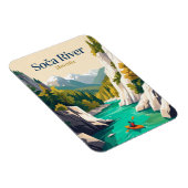 Soca-Fluss, Slowenien Magnet (Rechte Seite)