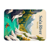 Soca-Fluss, Slowenien Magnet (Horizontal)