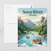 Soča-Fluss Slowenien Postkarte (Vorne/Hinten)