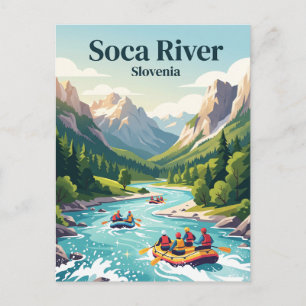 Soča-Fluss Slowenien Postkarte