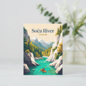 Soca-Fluss, Slowenien Postkarte (Stehend Vorderseite)