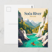 Soca-Fluss, Slowenien Postkarte (Vorne/Hinten)