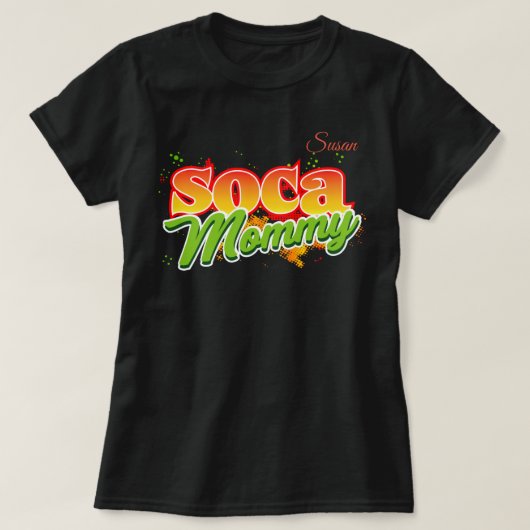 Soca Mommy (Personalisiert) T-Shirt (Design vorne)