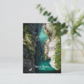 Soca River in Kobarid, Slowenien. Alpenmärchen. Postkarte (Stehend Vorderseite)